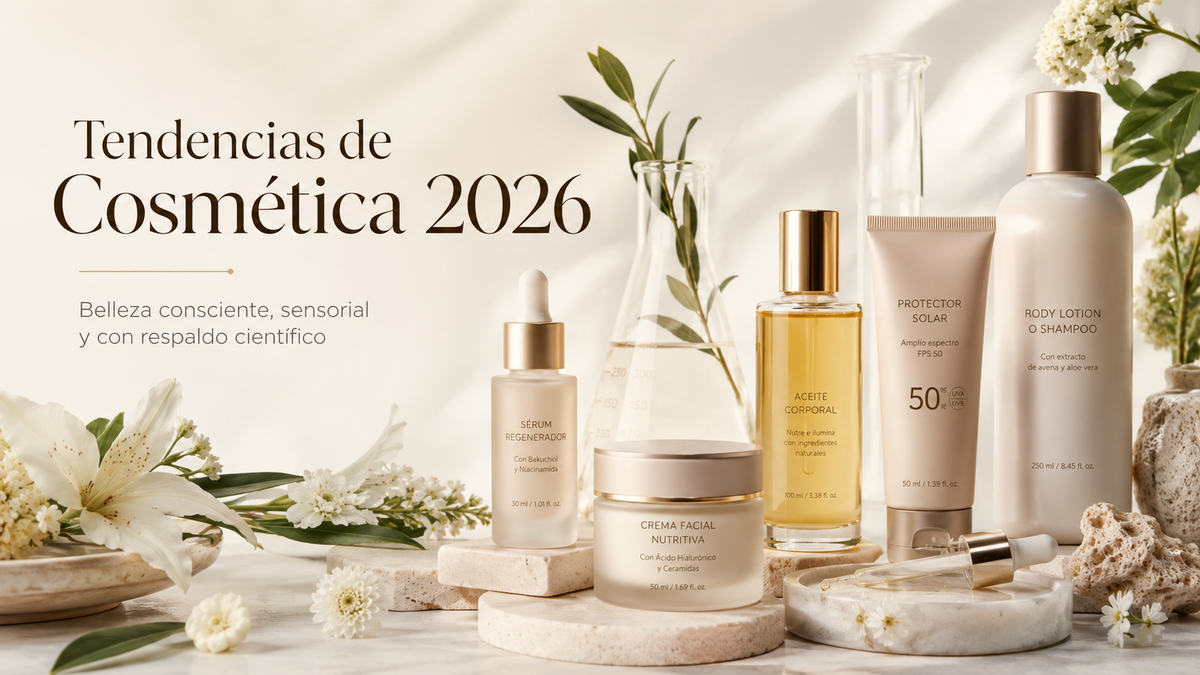 Tendencias de cosmética Sens Apothecary 2026: belleza consciente, sensorial y con respaldo científico